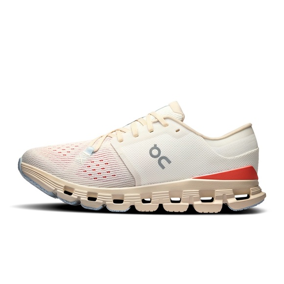 On Running Cloud X 4 in Ivory/Salmon | SLIGHTLY USED - Picture 4 of 12
